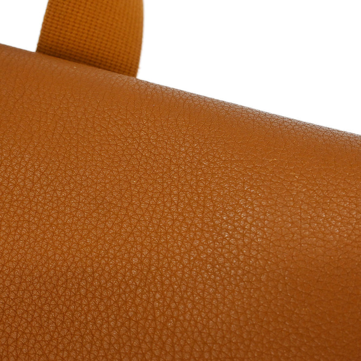 Hermes Gold Taurillon Clemence Sac Yohji Crossbody Messenger Bag VP Square:M XX40536