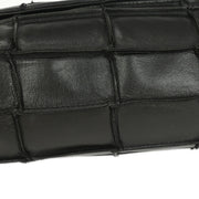 Chanel Black Lambskin Choco Bar Mademoiselle Lock Shoulder Bag XX40548