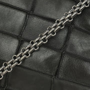 Chanel Black Lambskin Choco Bar Mademoiselle Lock Shoulder Bag XX40548
