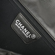 Chanel Black Lambskin Choco Bar Mademoiselle Lock Shoulder Bag XX40548