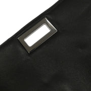 Chanel Black Lambskin Choco Bar Mademoiselle Lock Shoulder Bag XX40548