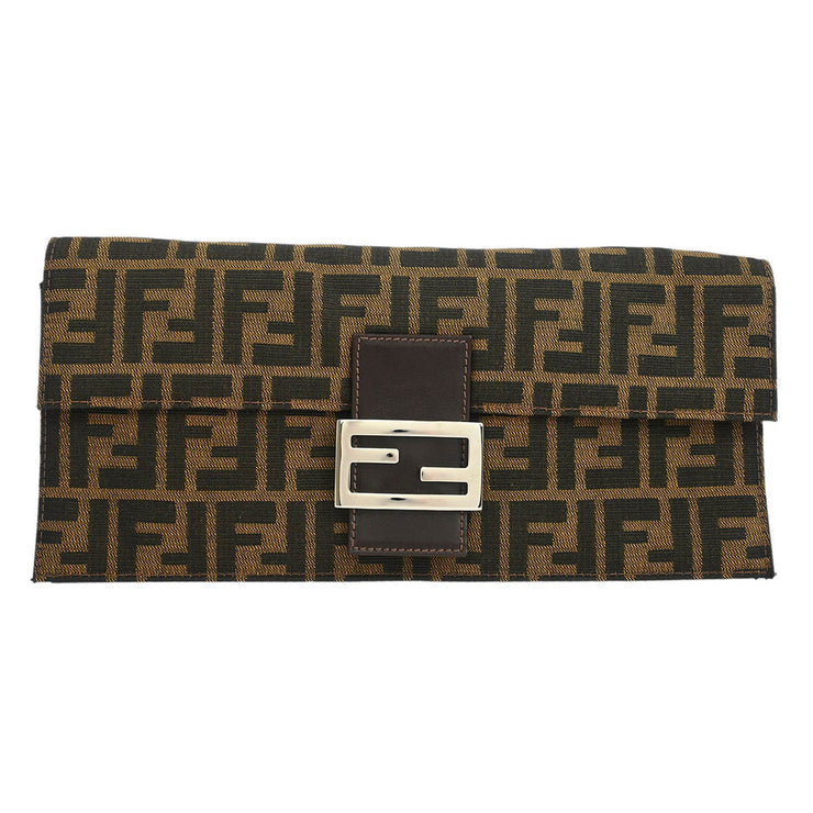 Fendi Brown Zucca Clutch Bag 091630/001  XX40624