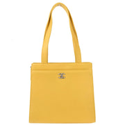 Chanel Yellow Calfskin Tote Handbag XX40641
