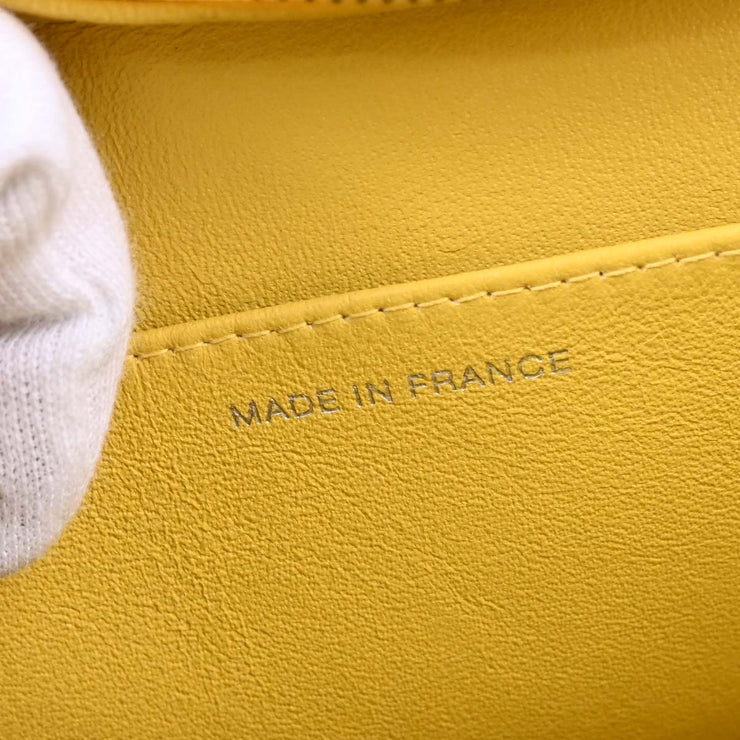 Chanel Yellow Calfskin Tote Handbag XX40641