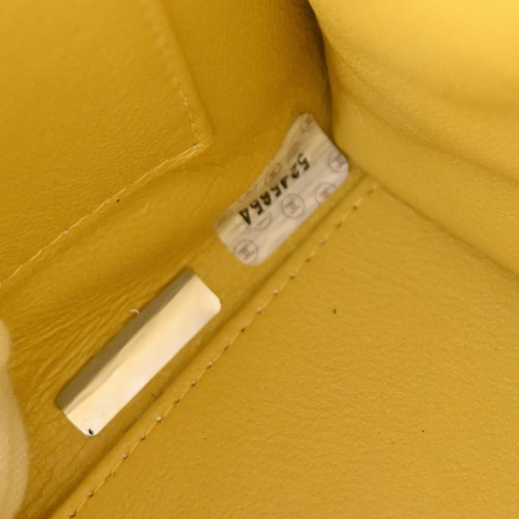 Chanel Yellow Calfskin Tote Handbag XX40641