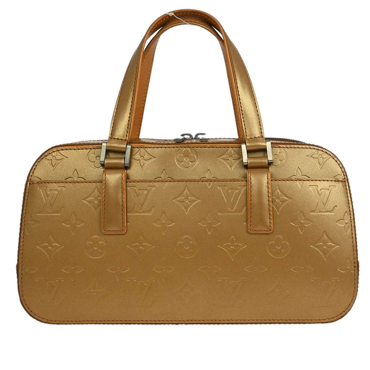 Louis Vuitton Gold Monogram Mat Shelton MM Handbag M55177 MI1003 XX40644