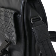 Bottega Veneta Black Intrecciato Messenger Bag B07745752N XX40696