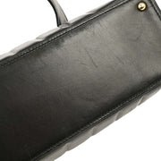 Chanel Black Lambskin Choco Bar Tote Handbag XX40782