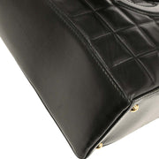 Chanel Black Lambskin Choco Bar Tote Handbag XX40782