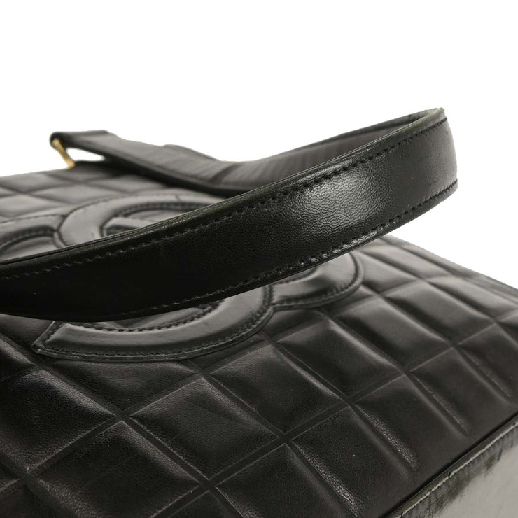 Chanel Black Lambskin Choco Bar Tote Handbag XX40782