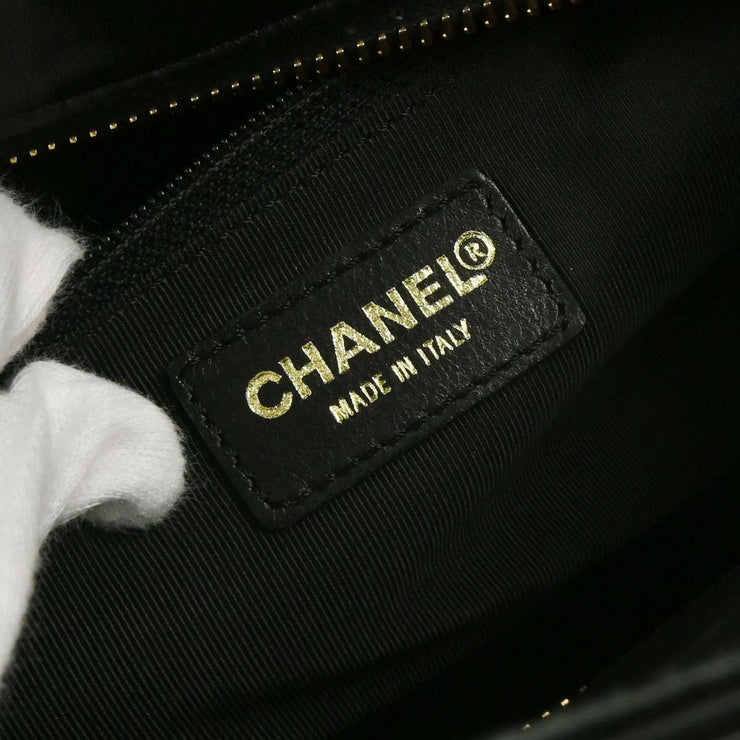 Chanel Black Lambskin Choco Bar Tote Handbag XX40782