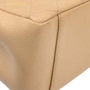Chanel Beige Calfskin Grand Shopping Tote GST Chain Handbag XX50016
