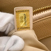 Chanel Beige Calfskin Grand Shopping Tote GST Chain Handbag XX50016