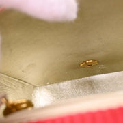 Chanel Red Satin Chevron Shoulder Bag XX90094