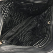 Prada Black Leather Shoulder Bag 7/B XX92139