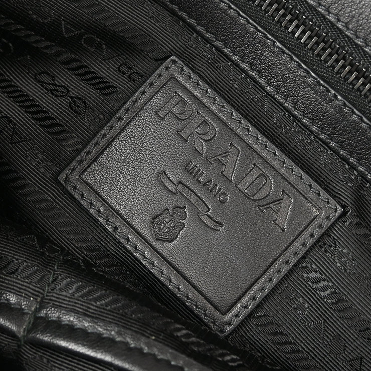 Prada Black Leather Shoulder Bag 7/B XX92139