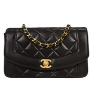 Chanel Black Lambskin Small Diana Shoulder Bag YQ00758