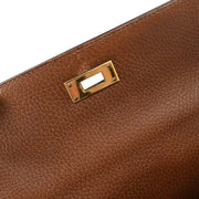 Hermes Marron Fonce Ardennes Kelly A Dos GM Backpack 10 Circle:Z YQ00760