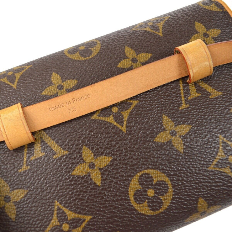 LOUIS VUITTON Louis Vuitton Monogram Pochette Florentine Waist Pouch Hip  Bag Strap XS Size M51855