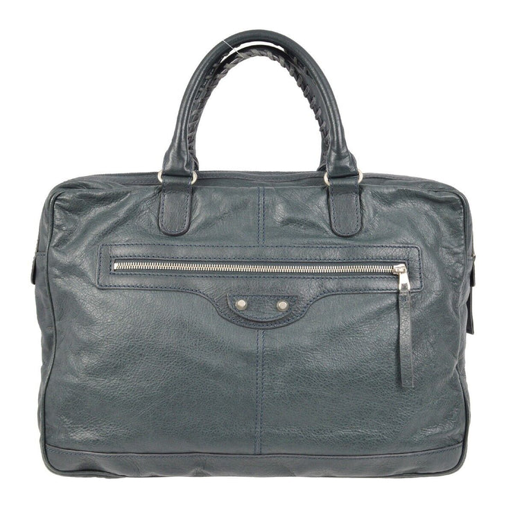 Balenciaga Gray Sheepskin Mini Folder Briefcase Handbag 272405.1202 1669 171597