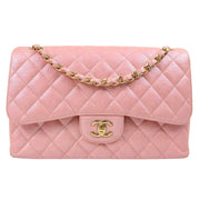 Chanel Pink Caviar Classic Double Flap Shoulder Bag 191319