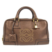 Loewe Amazona 28 Handbag Purse Bronze Leather 260610 99645