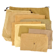 LOUIS VUITTON Dust Bag 10 Set Brown Beige 100% Cotton  111745