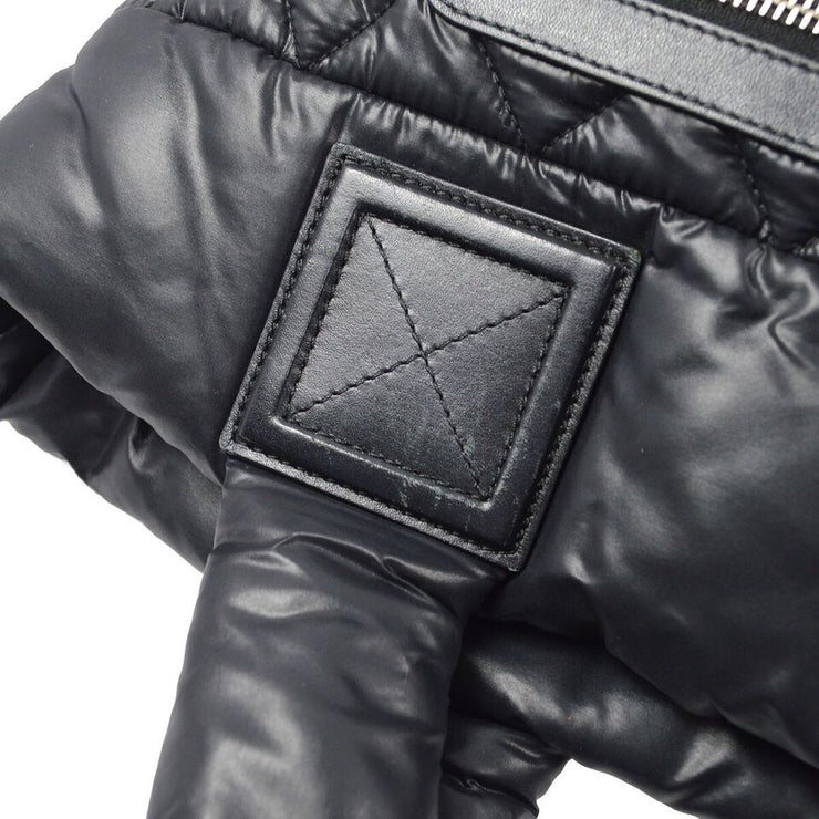 Chanel Black Nylon Coco Cocoon Tote Handbag KK92300