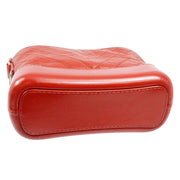 Chanel Red Lambskin Gabrielle V Stitch Shoulder Bag 191315