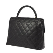 Chanel Black Caviar Straight Flap Handbag KK92140