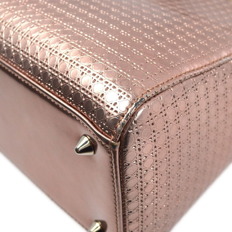 Christian Dior Pink Lambskin Lady Dior Cannage 2way Handbag 16-BO-0176 KK92303