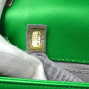 Boy Chanel Green Lambskin Double Chain Shoulder Bag KK92297