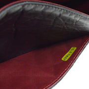 Chanel Black Calfskin 2.55 Classic Double Flap Shoulder Bag 171971