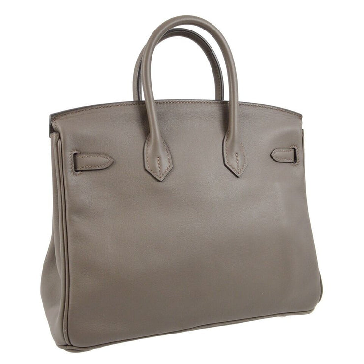 Hermes Gray Swift Birkin 25 Handbag AAS737HG KK90039