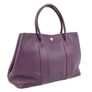 Hermes Purple Buffalo Garden Party PM Tote Bag 4A J□P KK90044