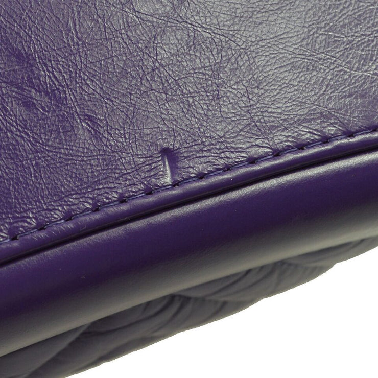Chanel Purple Lambskin Gabrielle V Stitch Shoulder Bag KK30188