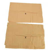 LOUIS VUITTON Dust Bag 10 Set Brown Beige 100% Cotton  111767