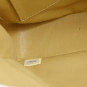 Chanel Beige Black Lambskin Small Single Flap Shoulder Bag 123290