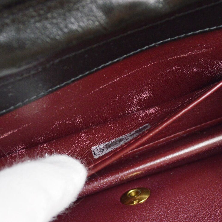 Chanel Black Lambskin Pushlock Mini Full Flap Shoulder Bag KK92174