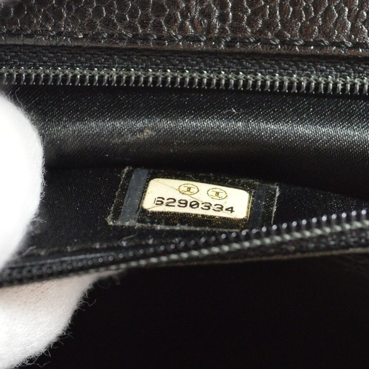 Chanel Black Caviar Straight Flap Handbag KK92140