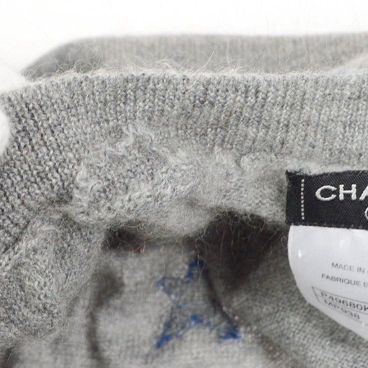 CHANEL 2014 intarsia stars cardigan #38
