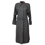 Burberry Single Breasted Long Sleeves Trench Coat Jacket Gray  01115