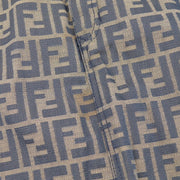 FENDI Zucca Pattern Skirt Brown Black Cotton #40 AK35564h