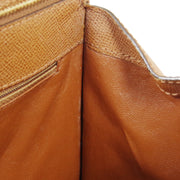 CHANEL CC Shoulder Tote Bag Brown Caviar Skin Leather 06013