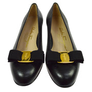 Salvatore Ferragamo Vara Bow Shoes Pumps Black #6 2/1 C 338 DB 40562 NR14020h