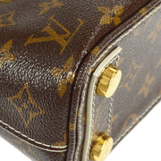LOUIS VUITTON M40599 Lockit BB Hand Bag Shiny Monogram Near Mint Rare