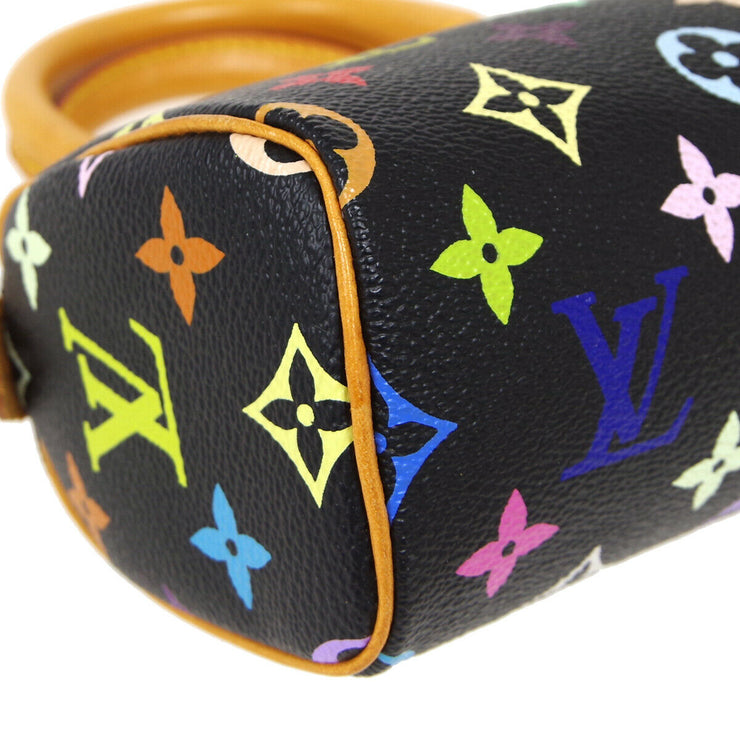 LOUIS VUITTON MINI SPEEDY HAND BAG BLACK MONOGRAM MULTI M92644 40272