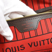 Louis Vuitton Neverfull PM Tote Handbag Damier Brown Canvas N41359 AR0221 78460