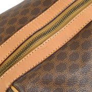 CELINE Macadam Travel Hand Boston Bag Brown PVC Leather 80010