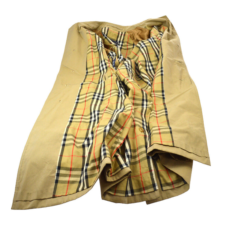 Burberry Long Sleeves Trench Coat Jacket Beige Single Breasted 02556